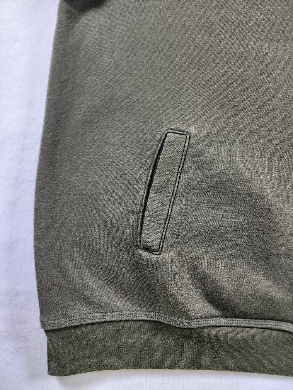 Carhartt K503 Mens XL Olive Quarter Zip Mock Neck Sweatshirt Relaxed Fit - Picture 7 of 12